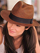 Panama Cuenca Hat - Fedora for Women - Brown