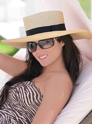 Sombrero de Panamá - Chemise para Mujer Ala Ancha | Trajes de Baño | BrazilianBikinimall - SOMBREROS DE PLAYA