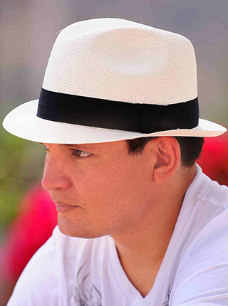 Sombrero de Panamá Cuenca - Borsalino (Havana) Blanco para Hombre | Trajes de | BrazilianBikinimall - SOMBREROS DE PLAYA